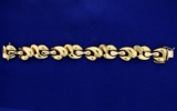 Italian Made Designer Gold Bracelet