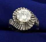 4ct Tw Diamond Ring With Hinged Arthritic Shank