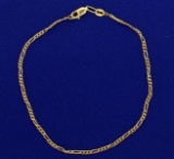 9 1/2 Inch Figaro Style Bracelet