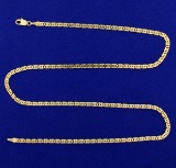 Italian Made 20 3/4 Inch Anchor Or Mariner Link Neck Chain