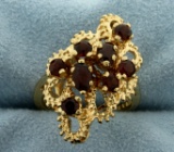 Vintage Garnet Gold Ring