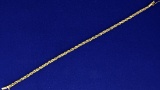 7 1/4 Inch Rope Style Bracelet In 14k Gold