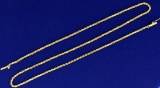 18 Inch Rope Style Neck Chain In 14k Yellow Gold