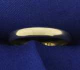 3.3mm Men's Wedding Band Gold Ring