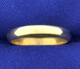 3.9mm Wedding Band Ring In 14k Yellow Gold
