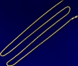 30 1/2 Inch Rope Style Neck Chain In 14k Yellow Gold