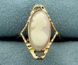 Cameo Ring In 10k Yellow Gold
