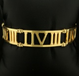 1-4-3 Roman Numeral I Love You Bracelet In 14k Yellow Gold By Aga Correa & Son