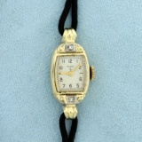 Antique Women's Elgin Watch In Solid 14k Yellow Gold