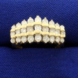 1ct Tw Diamond Ring In 10k Yellow Gold