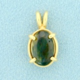 Natural 2.5ct Color Changing Alexandrite Pendant In 14k Yellow Gold