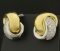 3/4ct Tw Diamond Clip-on Earrings In 18k Yellow And White Gold