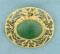15ct Jade Pendant Or Pin In 14k Yellow Gold
