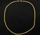 18 Inch Rope Chain In 14k Yellow Gold