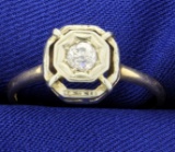 Antique 1/4ct Diamond Ring