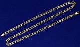 19 Inch Gold Figaro Neck Chain