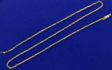 18 1/2 Inch Rope Style Neck Chain In 14k Yellow Gold