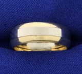 7mm Wedding Band Ring In 14k Yellow And White Gold