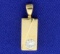 1/2ct Solitaire Diamond Pendant In 14k Yellow Gold