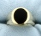 5ct Onyx Ring In 14k Yellow Gold