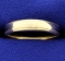 14k Yellow Gold Band Ring With Beaded Edge