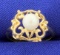 Antique Cultured Pearl Ring In 10k Yellow Gold