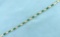 Over 2.75ct Emerald And Diamond Gold Bracelet