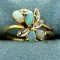 Opal And Diamond Ring 14k Yellow Gold