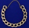 8 Inch Heavy Curb Link Bracelet In 14k Yellow Gold