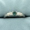 Natural Alexandrite And Diamond Ring In Platinum