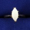 1ct Natural Opal Ring In 14k Yellow Gold