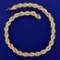 Very Thick Rope Neck Chain In 14k Yellow Gold