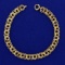 7 1/4 Inch Charm Bracelet In 14k Yellow Gold
