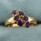 Six Stone Amethyst Ring In 18k Yellow Gold