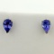 1.5ct Tw Lab Tanzanite Stud Earrings In Sterling Silver