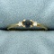 Natural Alexandrite And Diamond Ring In 14k Yellow Gold