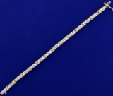1.25ct Tw Diamond Bracelet In 14k White And Yellow Gold