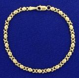 Hugs And Kisses Gold Bracelet