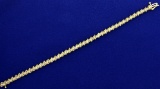 1.5ct Tw Champagne Diamond Tennis Bracelet