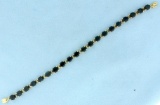 20ct Tw Natural Sapphire Gold Bracelet