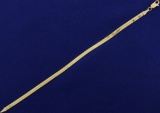 6 3/4 Inch Herringbone Bracelet In 14k Yellow Gold