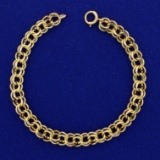 7 1/4 Inch Charm Bracelet In 14k Yellow Gold