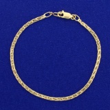 Woven Link Bracelet In 14k Yellow Gold