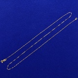 18 Inch Italian Made Twisting S-link Neck Chain In 14k Yellow Gold