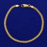 7 1/2 Inch Bismarck Link Bracelet In 14k Yellow Gold