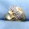 1/4 Ct Tw Diamond Cluster Ring In 10k Yellow Gold