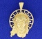 Jesus Christ Pendant In 14k Yellow Gold