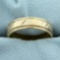 Wedding Band Ring With Beaded Edge In 14k Yellow Gold