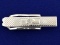 1/2ct Mine Cut Diamond Tie Clip