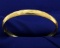 Engraved Bangle Bracelet